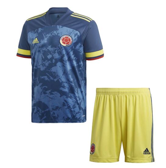 Kids Colombia 2020 Away Soccer Shirt With Shorts